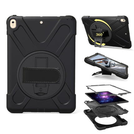 For iPad Pro 10.5 inch 360 Degree Rotation PC + Silicone Protective Case with Holder & Hand-strap, For iPad Pro 10.5 inch