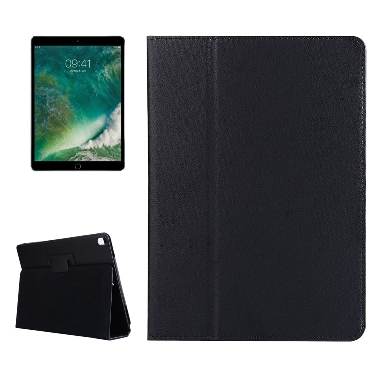 For iPad Pro 10.5 inch Litchi Texture 2-fold Horizontal Flip Leather Case with Holder