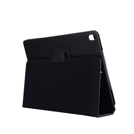 Funda de cuero con tapa horizontal de 2 pliegues y textura de lichi para iPad Pro de 10,5 pulgadas con soporte