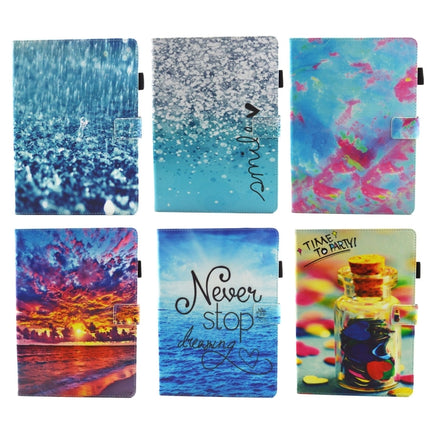 Para iPad Pro de 10,5 pulgadas, funda protectora de cuero con tapa horizontal con patrón de gotas de lluvia, soporte, ranuras para tarjetas, billetera, ranura para bolígrafo y función de suspensión/activación, para iPad Pro de 10,5 pulgadas