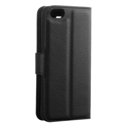 Para iPhone 5, 5s y SE, funda de cuero con tapa horizontal con textura de lichi, con soporte, ranuras para tarjetas y billetera, para iPhone 5, iPhone 5S y iPhone SE, para iPhone 5, 5S y SE