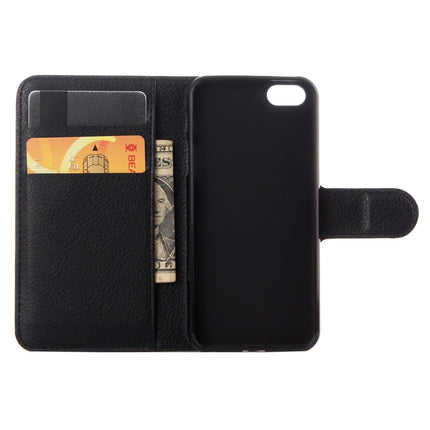 Para iPhone 5, 5s y SE, funda de cuero con tapa horizontal con textura de lichi, con soporte, ranuras para tarjetas y billetera, para iPhone 5, iPhone 5S y iPhone SE, para iPhone 5, 5S y SE