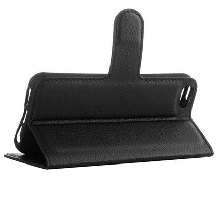 Para iPhone 5, 5s y SE, funda de cuero con tapa horizontal con textura de lichi, con soporte, ranuras para tarjetas y billetera, para iPhone 5, iPhone 5S y iPhone SE, para iPhone 5, 5S y SE