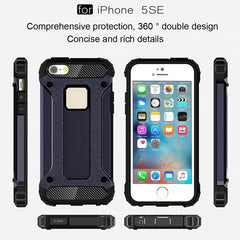 Tough Armor TPU + PC Combination Case for iPhone SE & 5 & 5s, For 5 & iPhone 5S & iPhone SE