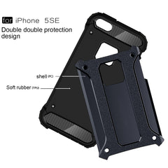 Tough Armor TPU + PC Combination Case for iPhone SE & 5 & 5s, For 5 & iPhone 5S & iPhone SE