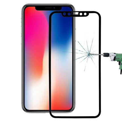 For iPhone X 0.26mm 9H Surface Hardness 3D Explosion-proof Full Screen Carbon Fiber Soft Edges Tempered Glass Screen Film, iPhone X(Carbon Fiber), For X(Carbon Fiber)