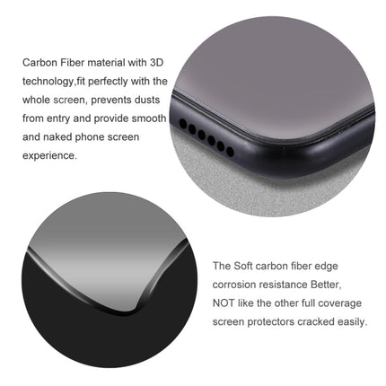 For iPhone X 0.26mm 9H Surface Hardness 3D Explosion-proof Full Screen Carbon Fiber Soft Edges Tempered Glass Screen Film, iPhone X(Carbon Fiber), For X(Carbon Fiber)