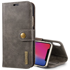 For iPhone X / XS DG.MING  Crazy Horse Texture Horizontal Flip Detachable Magnetic Protective Case with Holder & Card Slots & Wallet, iPhone  X, For  X, iPhone X