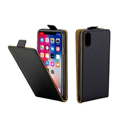 Für iPhone X / XS Business Style Vertical Flip TPU Lederhülle mit Kartensteckplatz, Für X / XS