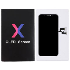 50 PCS Cardboard Packaging Black Box for iPhone X LCD Screen, Packaging Box for X OLED