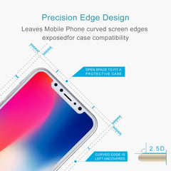 For iPhone X 9H Surface Hardness 2.5D Transparent Tempered Glass Front + Back Screen Protector