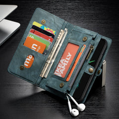 Für iPhone X / XS CaseMe-008 TPU + PC Magnetische Absorption Abnehmbare Rückabdeckung Horizontal Flip Ledertasche mit Halter &amp; Kartenfächer &amp; Reißverschluss-Geldbörse &amp; Bilderrahmen