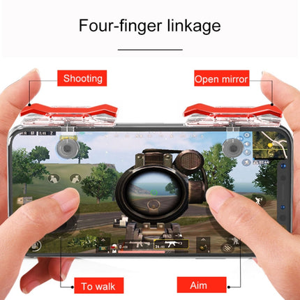 E9 Galvanik Design Drücken Eat Chicken Handy Trigger Shooting Controller Knopf Griff, E9 Galvanik