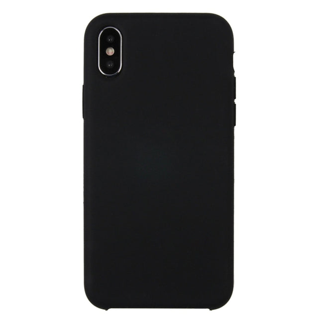 Funda protectora trasera a prueba de caídas de silicona líquida + PC de color puro para iPhone X/XS, para X, X, iPhone X
