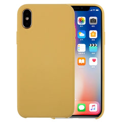 Für iPhone X / XS Pure Color Flüssigsilikon + PC Fallsichere Schutzhülle für die Rückseite, für X, X, iPhone X