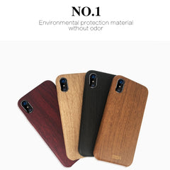 For iPhone X MOFI Element Series Wood Texture Soft Protective Back Cover Case, For X