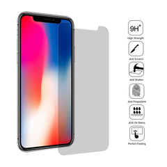 For iPhone X & XS 0.26mm 9H 3D Non-full Screen Highly Transparent Privacy Anti-glare Tempered Glass Film, For X & XS(Transparent)