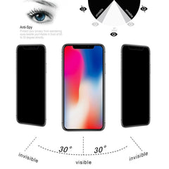 For iPhone X & XS 0.26mm 9H 3D Non-full Screen Highly Transparent Privacy Anti-glare Tempered Glass Film, For X & XS(Transparent)