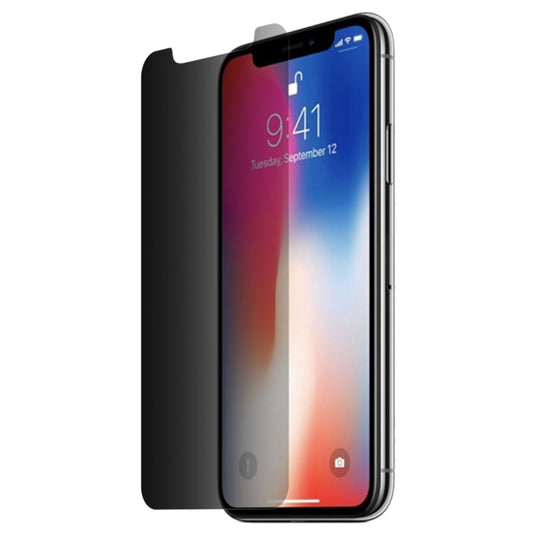 For iPhone X & XS 0.26mm 9H 3D Non-full Screen Highly Transparent Privacy Anti-glare Tempered Glass Film, For X & XS(Transparent)