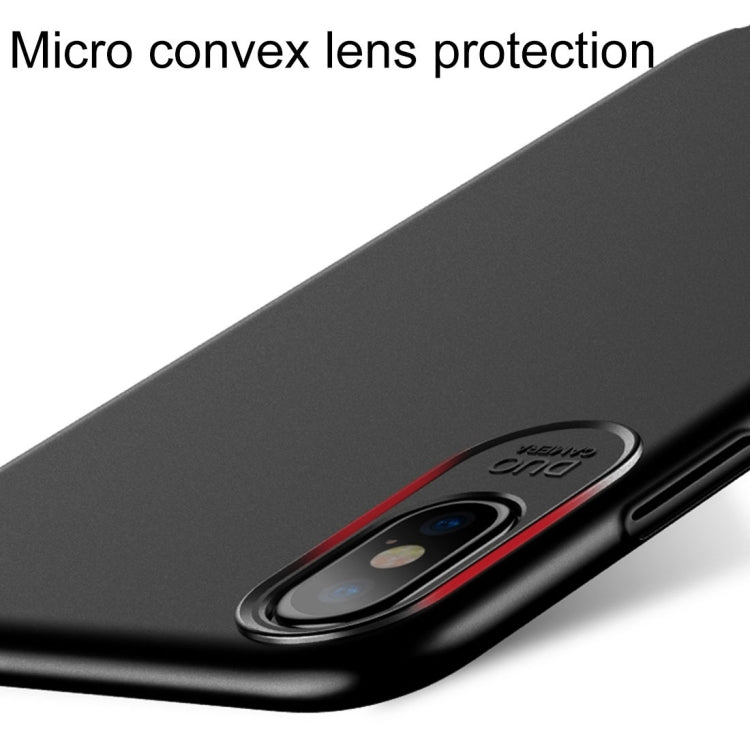 Funda protectora trasera a prueba de golpes con superficie de pintura al óleo para PC USAMS Jay Series para iPhone X/XS