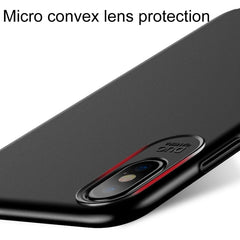Funda protectora trasera a prueba de golpes con superficie de pintura al óleo para PC USAMS Jay Series para iPhone X/XS