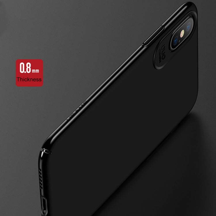 Funda protectora trasera a prueba de golpes con superficie de pintura al óleo para PC USAMS Jay Series para iPhone X/XS