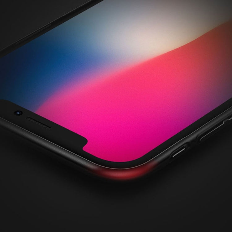 Funda protectora trasera a prueba de golpes con superficie de pintura al óleo para PC USAMS Jay Series para iPhone X/XS