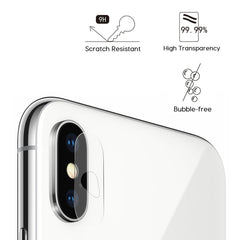 For iPhone X ENKAY Hat-Prince 0.2mm 9H Hardness 2.15D Curved Explosion-proof Rear Camera Lens Protector Tempered Glass Protective Film, iPhone X with Hole