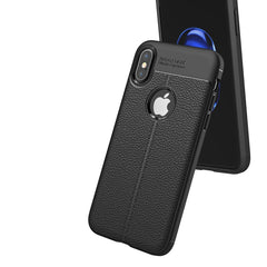 Für iPhone X / XS Litchi Texture TPU Schutzhülle für die Rückseite, für X