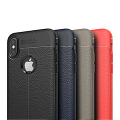 Für iPhone X / XS Litchi Texture TPU Schutzhülle für die Rückseite, für X