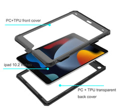 For iPad 10.2 2021 RedPepper Shockproof Waterproof PC + PET + TPU Tablet Protective Case
