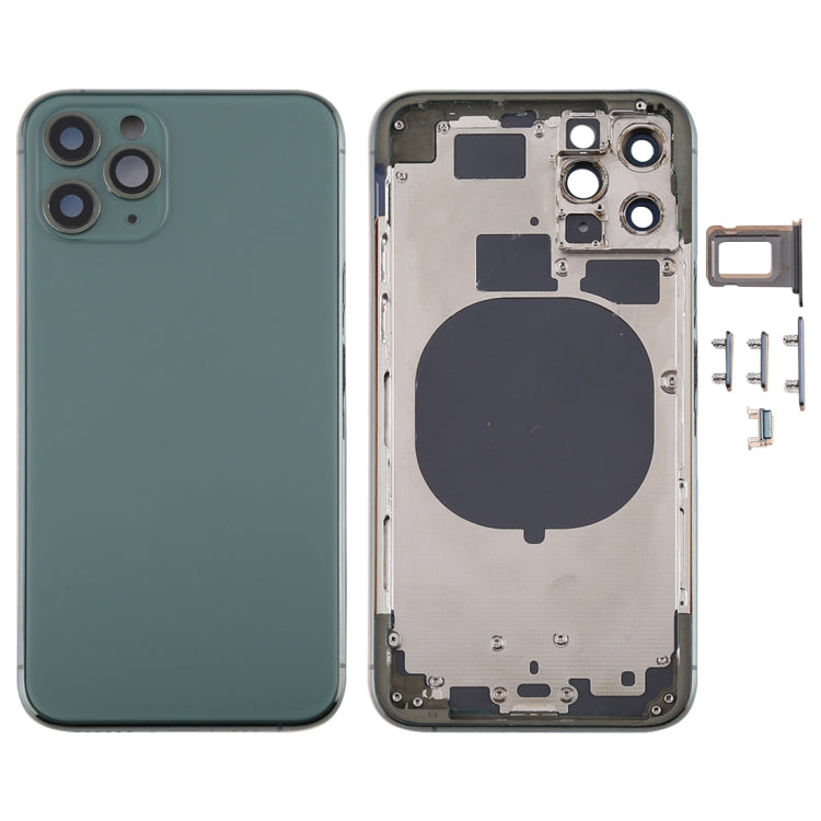 Back Housing Cover with SIM Card Tray & Side keys & Camera Lens for iPhone 11 Pro Max, For iPhone 11 Pro Max (Camera Lens), For iPhone 11 Pro Max (with Camera Lens)
