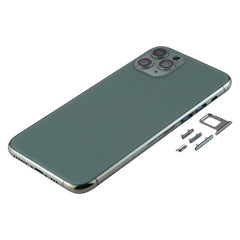 Back Housing Cover with SIM Card Tray & Side keys & Camera Lens for iPhone 11 Pro Max, For iPhone 11 Pro Max (Camera Lens), For iPhone 11 Pro Max (with Camera Lens)