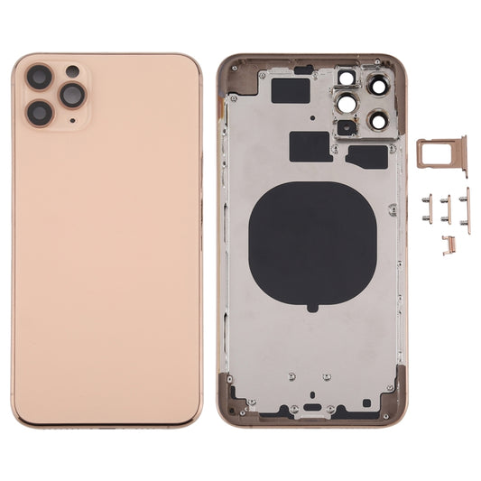 Back Housing Cover with SIM Card Tray & Side keys & Camera Lens for iPhone 11 Pro Max, For iPhone 11 Pro Max (with Camera Lens), For iPhone 11 Pro Max (Camera Lens)