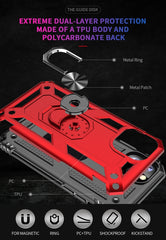 Armor Shockproof TPU + PC Protective Case for iPhone 11 Pro Max, with 360 Degree Rotation Holder, For iPhone 11 Pro Max