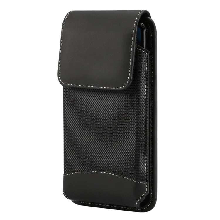 Estuche universal de tela Oxford para colgar en la cintura para teléfonos móviles de 5,7 a 6,3 pulgadas, con mosquetón, 6,3 pulgadas