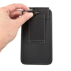 Estuche universal de tela Oxford para colgar en la cintura para teléfonos móviles de 5,7 a 6,3 pulgadas, con mosquetón, 6,3 pulgadas