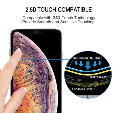 For iPhone XS Max 9H 2.5D Ultrathin Silk-screen Carbon Fiber Full Screen Protector Film, For iPhone XS Max Black 2.5D, For iPhone XS Max White
