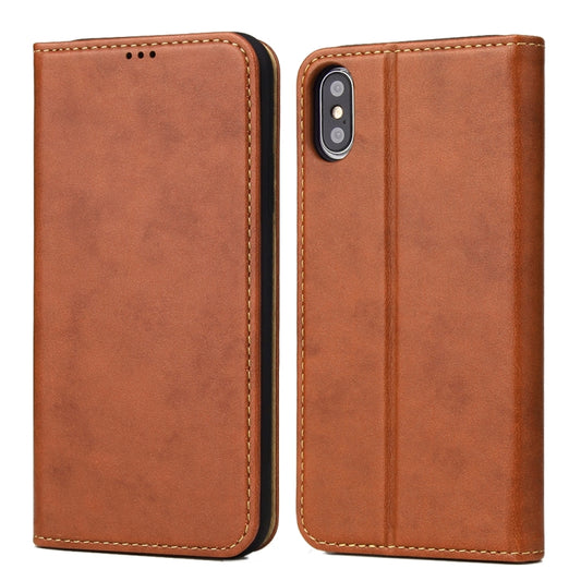 For iPhone XS Max Horizontal Flip PU Leather Case with Holder & Card Slots & Wallet