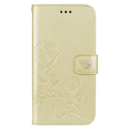 For iPhone XS Max Rose Embossed Horizontal Flip PU Leather Case with Holder & Card Slots & Wallet, For XS Max