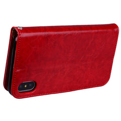 For iPhone XS Max Business Style Oil Wax Texture Horizontal Flip Leather Case with Holder & Card Slots & Wallet, For iPhone XS Max