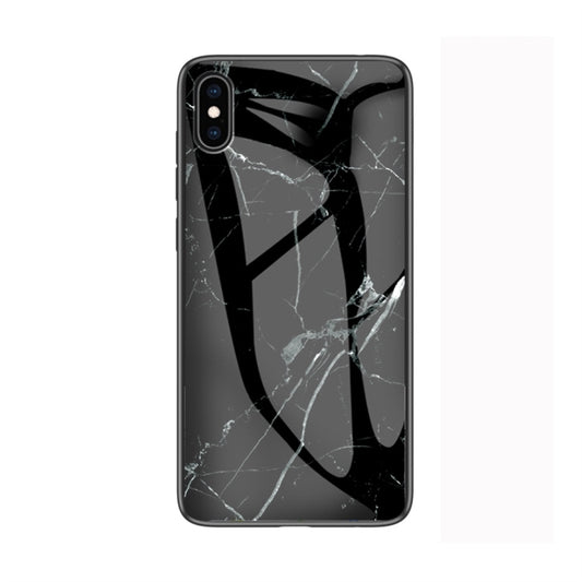 For iPhone XS Max Marble Glass Protective Case, For iPhone XS Max