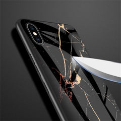 Für iPhone XS Max Marmor Glas Schutzhülle, Für iPhone XS Max