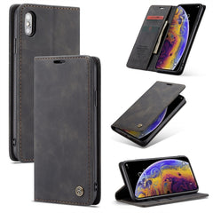 For iPhone XS Max CaseMe-013 Multifunctional Retro Frosted Horizontal Flip Leather Case with Card Slot & Holder & Wallet, For iPhone XS Max