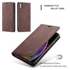 For iPhone XS Max CaseMe-013 Multifunctional Retro Frosted Horizontal Flip Leather Case with Card Slot & Holder & Wallet, For iPhone XS Max