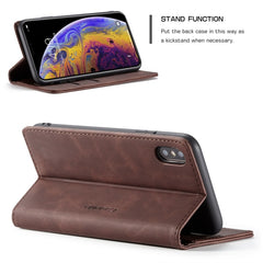 For iPhone XS Max CaseMe-013 Multifunctional Retro Frosted Horizontal Flip Leather Case with Card Slot & Holder & Wallet, For iPhone XS Max