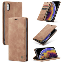 For iPhone XS Max CaseMe-013 Multifunctional Retro Frosted Horizontal Flip Leather Case with Card Slot & Holder & Wallet, For iPhone XS Max