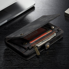 For iPhone XS Max CaseMe Detachable Multifunctional Horizontal Flip Leather Case with Card Slot & Holder & Zipper Wallet & Photo Frame, For iPhone XS Max