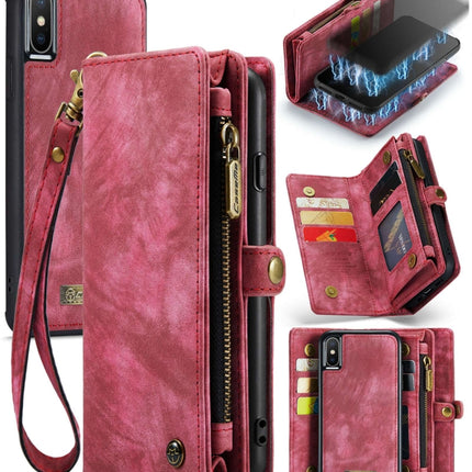 For iPhone XS Max CaseMe Detachable Multifunctional Horizontal Flip Leather Case with Card Slot & Holder & Zipper Wallet & Photo Frame, For iPhone XS Max