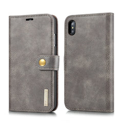 For iPhone XS Max DG.MING Crazy Horse Texture Flip Detachable Magnetic Leather Case with Holder & Card Slots & Wallet, iPhone XS Max, For iPhone XS Max